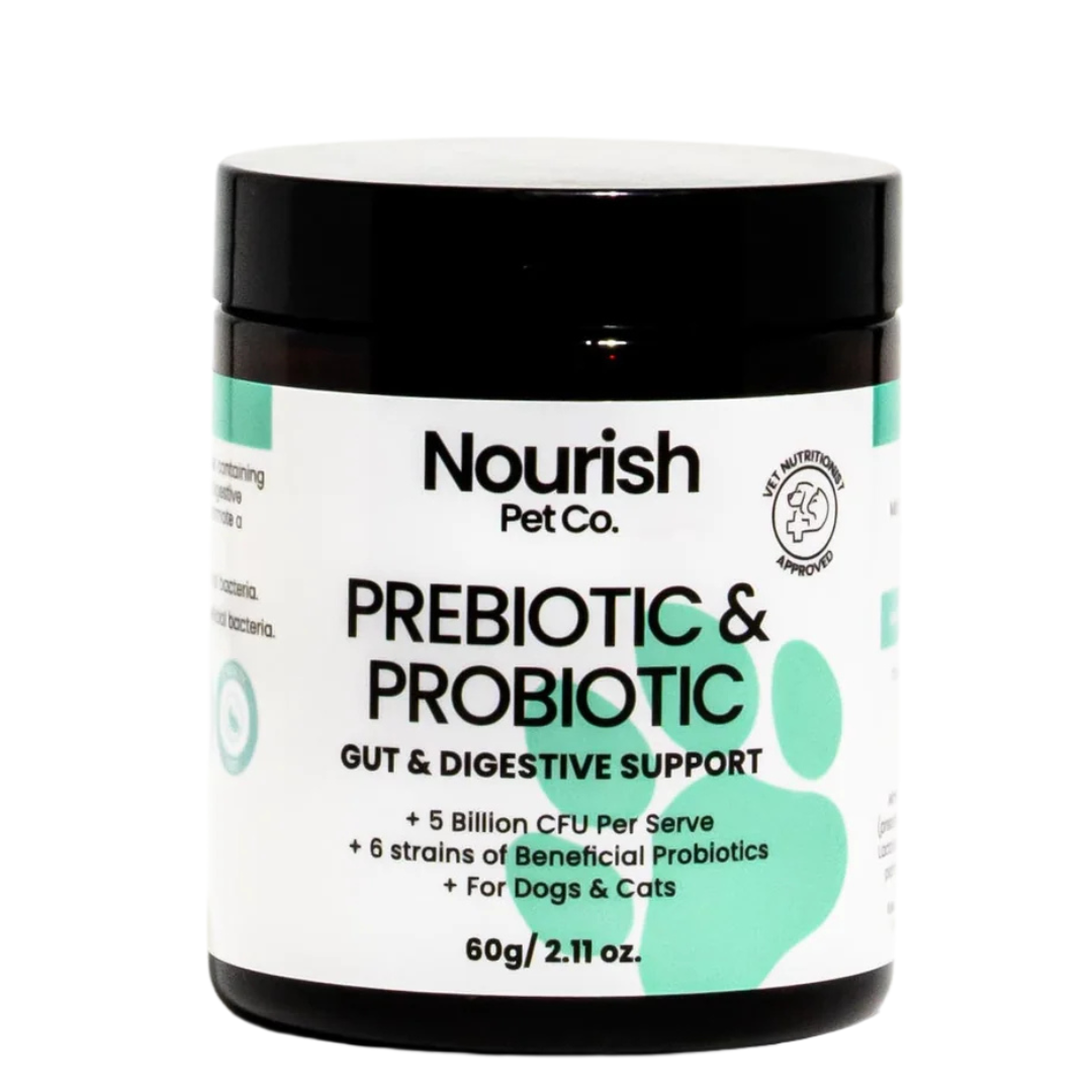 Nourish Pet Co. (formerly Pet Drs) Prebiotic & Probiotic Gut & Digestive Support 60g