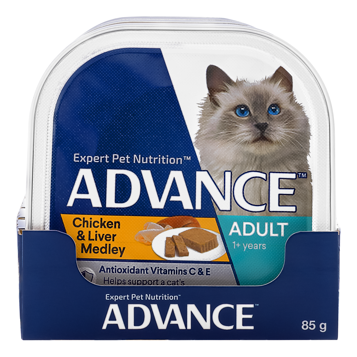 ADVANCE Cat Adult Chicken & Liver Medley 85g (7pk)