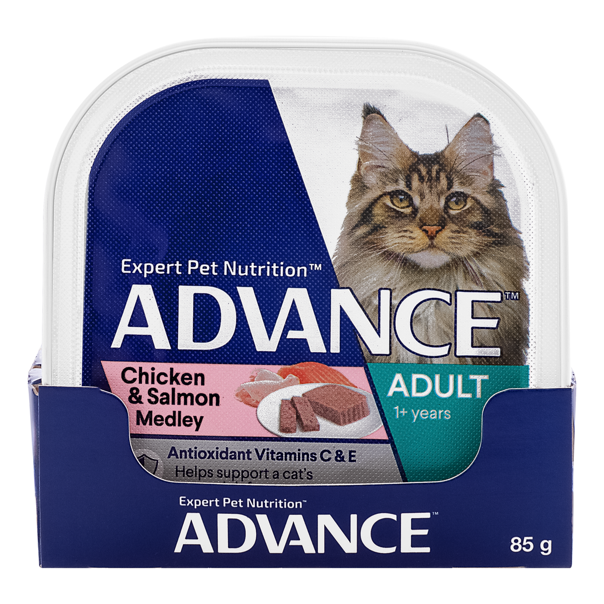 ADVANCE Cat Adult Chicken & Salmon Medley 85g (7pk)