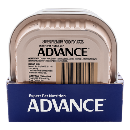 ADVANCE Cat Adult Chicken & Salmon Medley 85g (7pk)