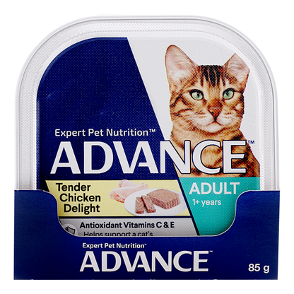 ADVANCE Cat Adult Tender Chicken Delight 85g (7pk)