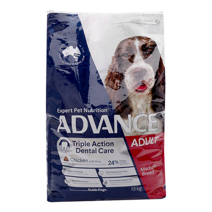 ADVANCE Dog Dry Adult All Breed Dental 13kg