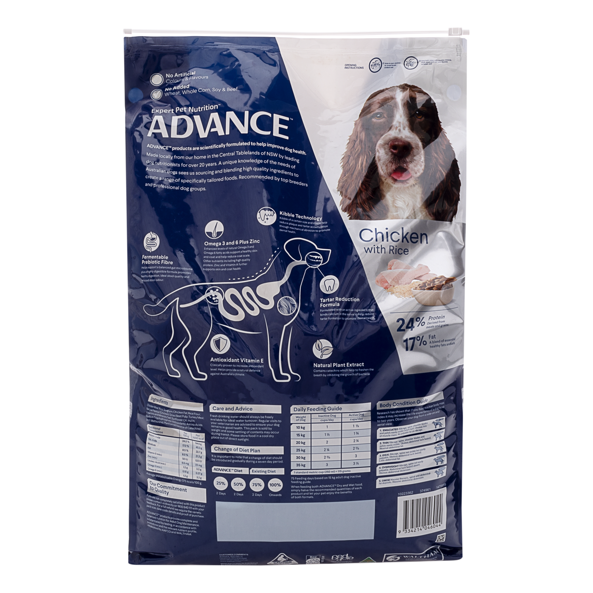 ADVANCE Dog Dry Adult All Breed Dental 13kg