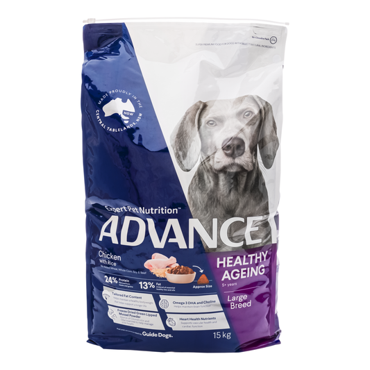 ADVANCE Dog Healthy Ageing Large Breed Chicken with Rice 15kg