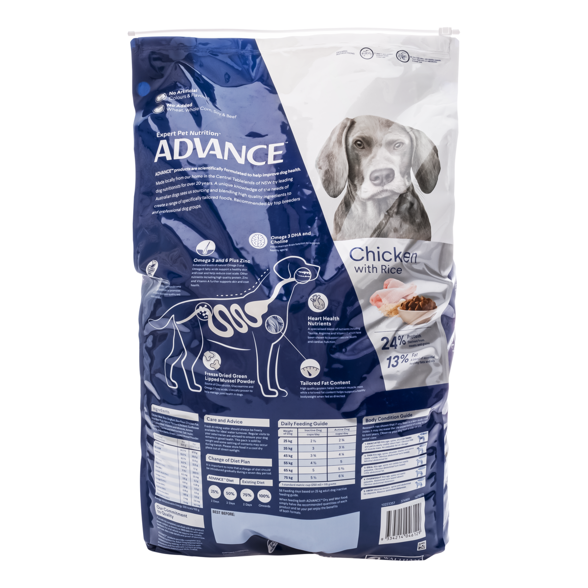 ADVANCE Dog Healthy Ageing Large Breed Chicken with Rice 15kg