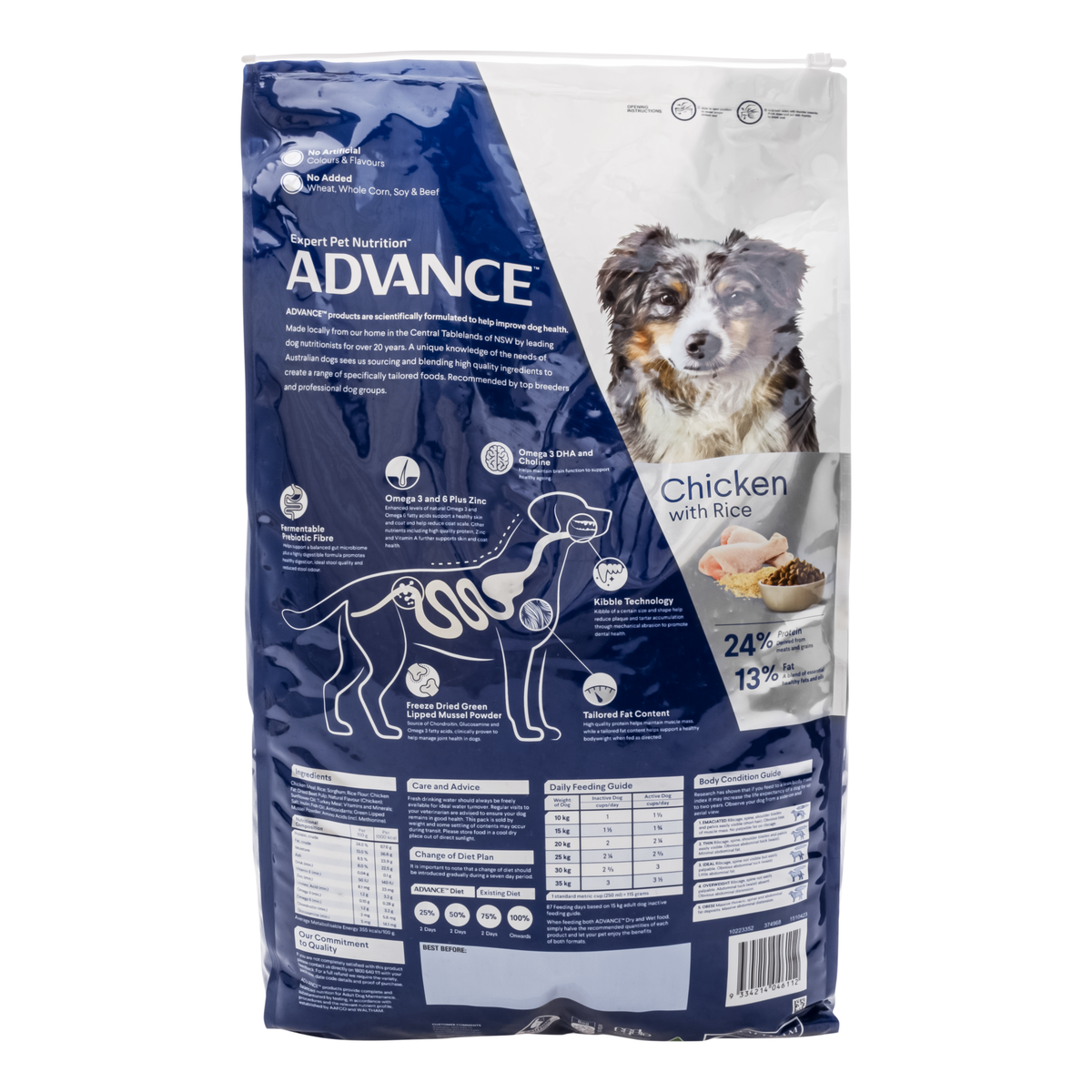 ADVANCE Dog Medium Breed Healthy Ageing Chicken with Rice 15kg