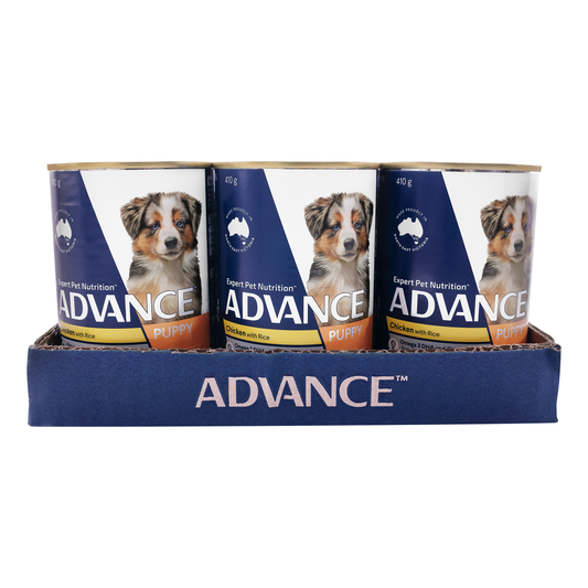 ADVANCE Puppy Plus Growth Chicken & Rice 410g (12pk)