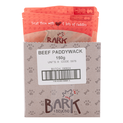 Bark & Beyond Beef Paddywack Chew 150g (8pk)