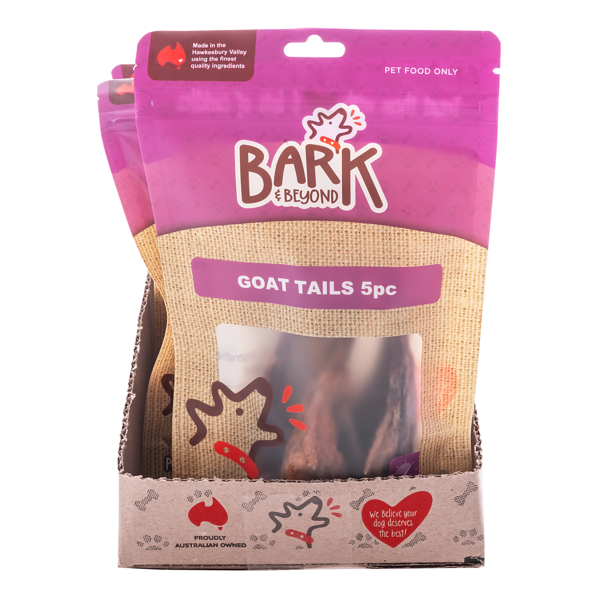 Bark & Beyond Goat Tails 5pc (8pk)