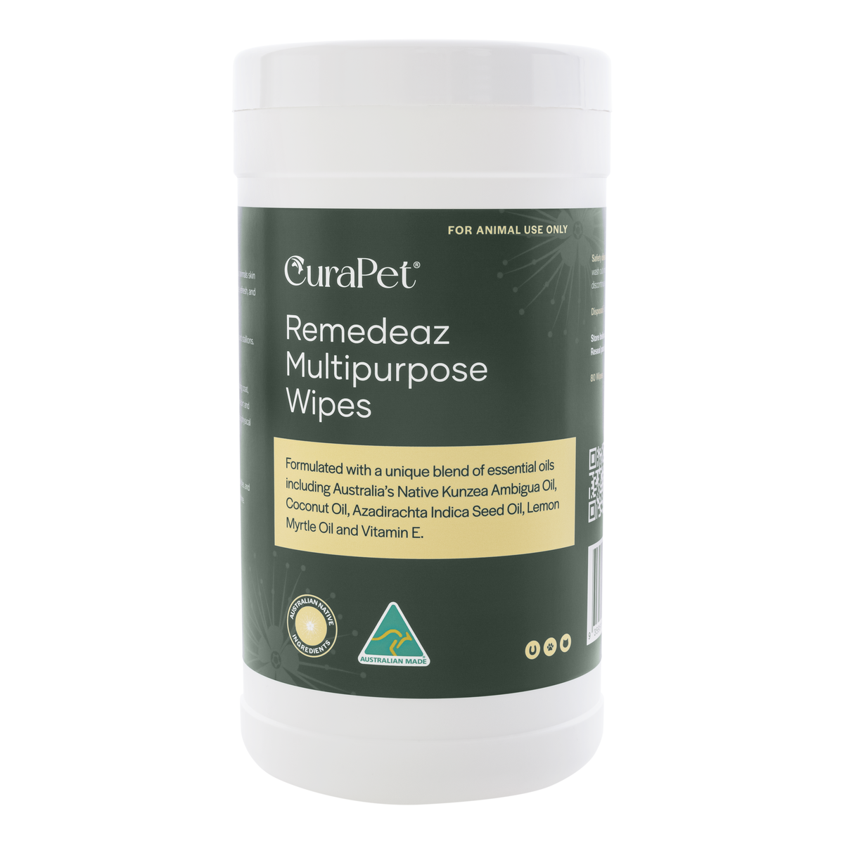 Curapet Remedeaz Multipurpose Wipes (80pc)