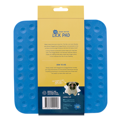 Doggylicious Doggy Butter Lick Pad (Blue)