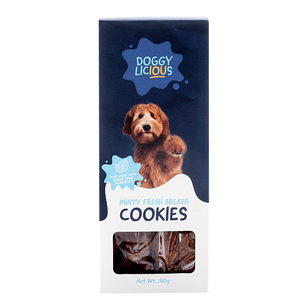 Doggylicious Minty Fresh Breath Cookies 180g