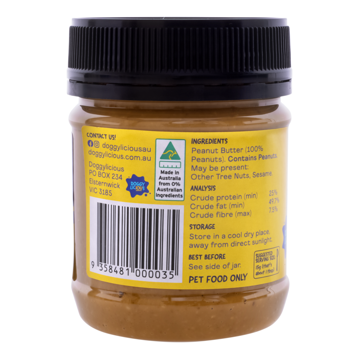 Doggylicious Original Peanut Butter 250g