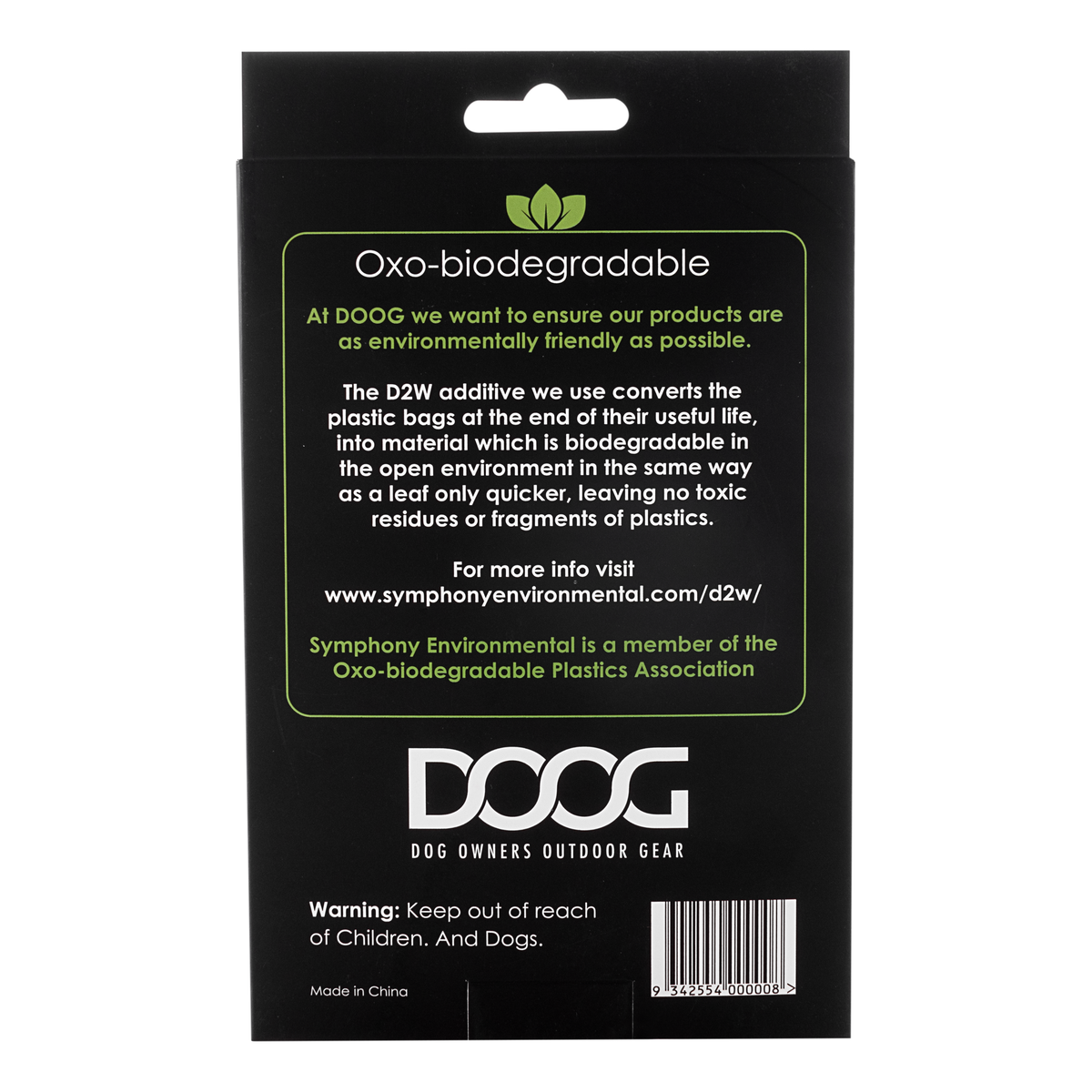 DOOG Biodegradable Pick Up Bags (60pc)