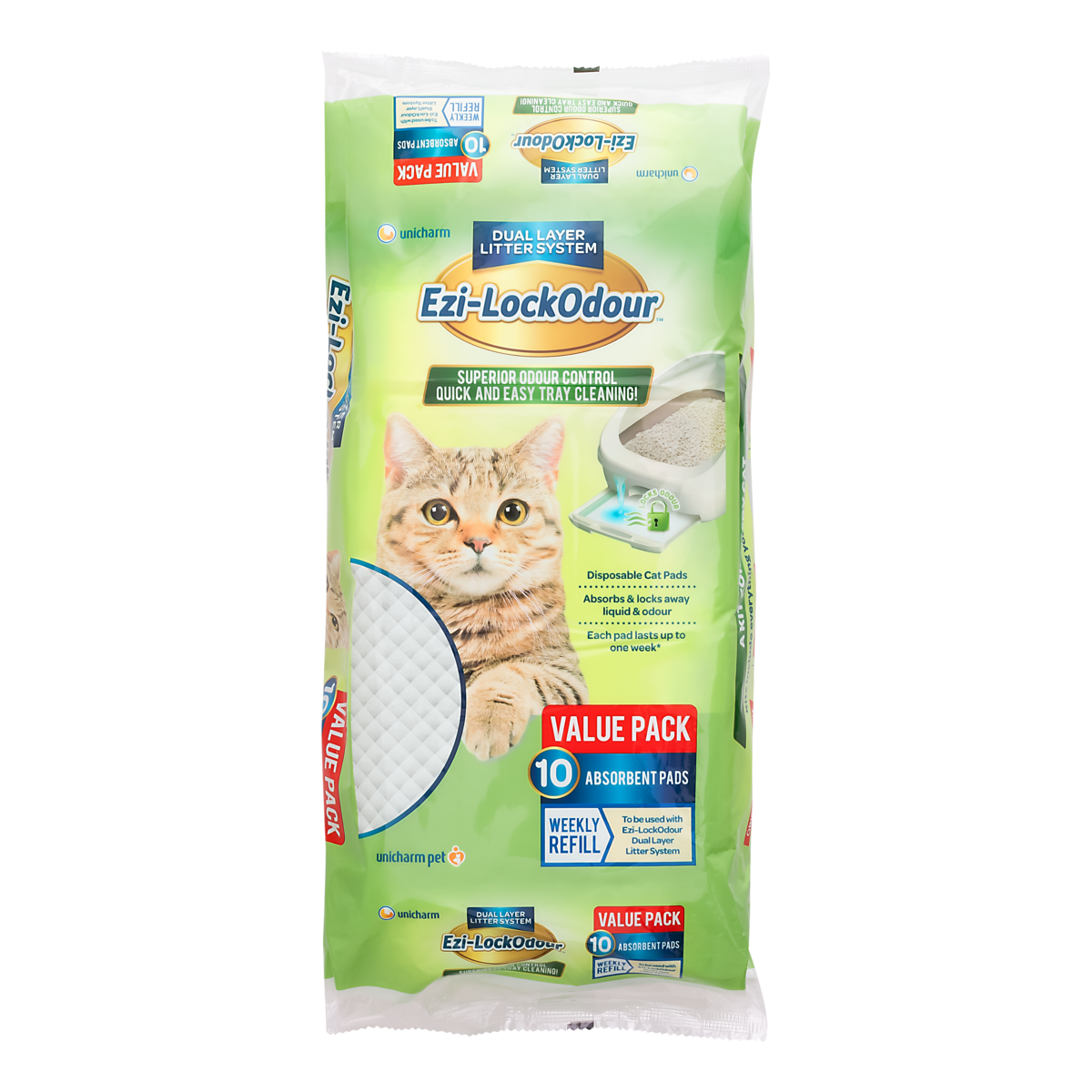 Ezi-Lock Odour Absorbent Cat Pads