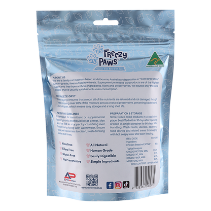 Freezy Paws Chicken Breast with Catnip Training Treats 80g