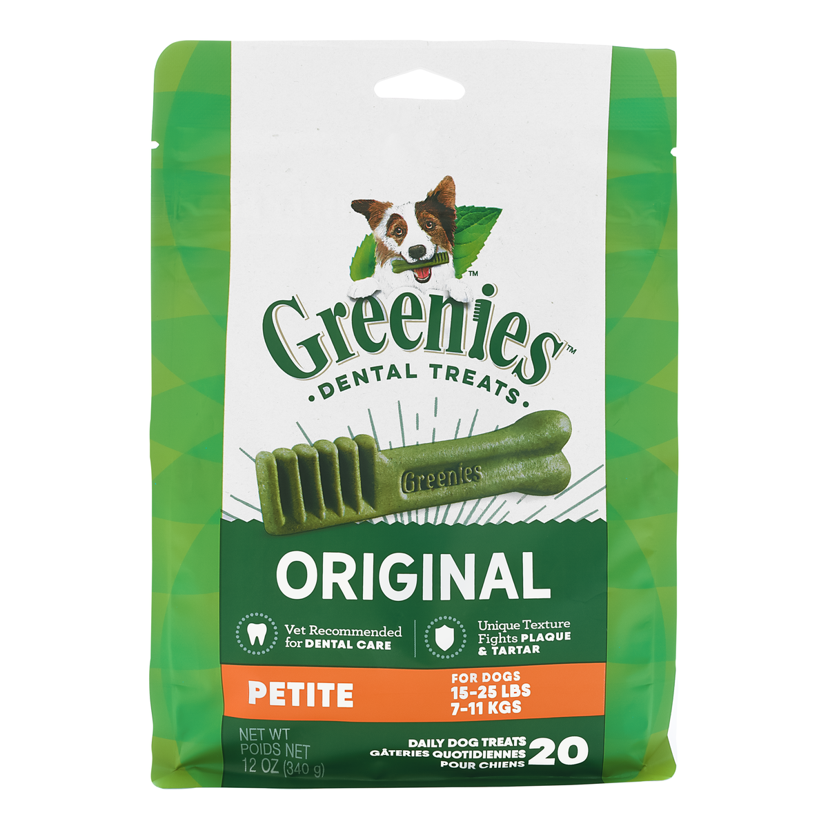 GREENIES Original Dental Chews Treat Pack Petite 340g