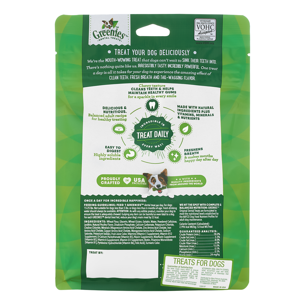 GREENIES Original Dental Chews Treat Pack Petite 340g