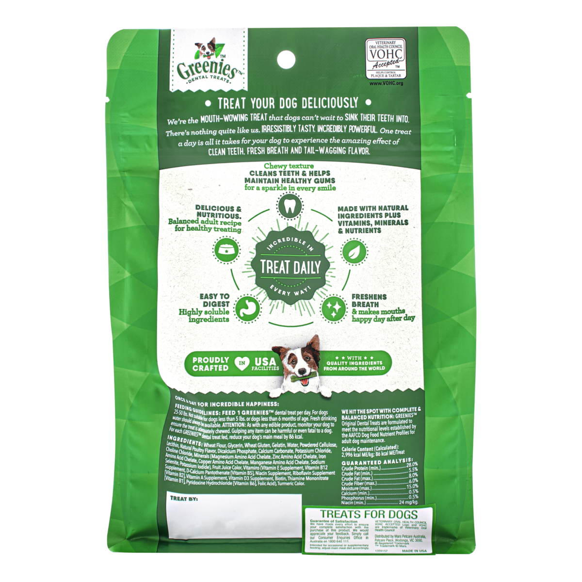 GREENIES Original Dental Chews Treat Pack Regular 340g