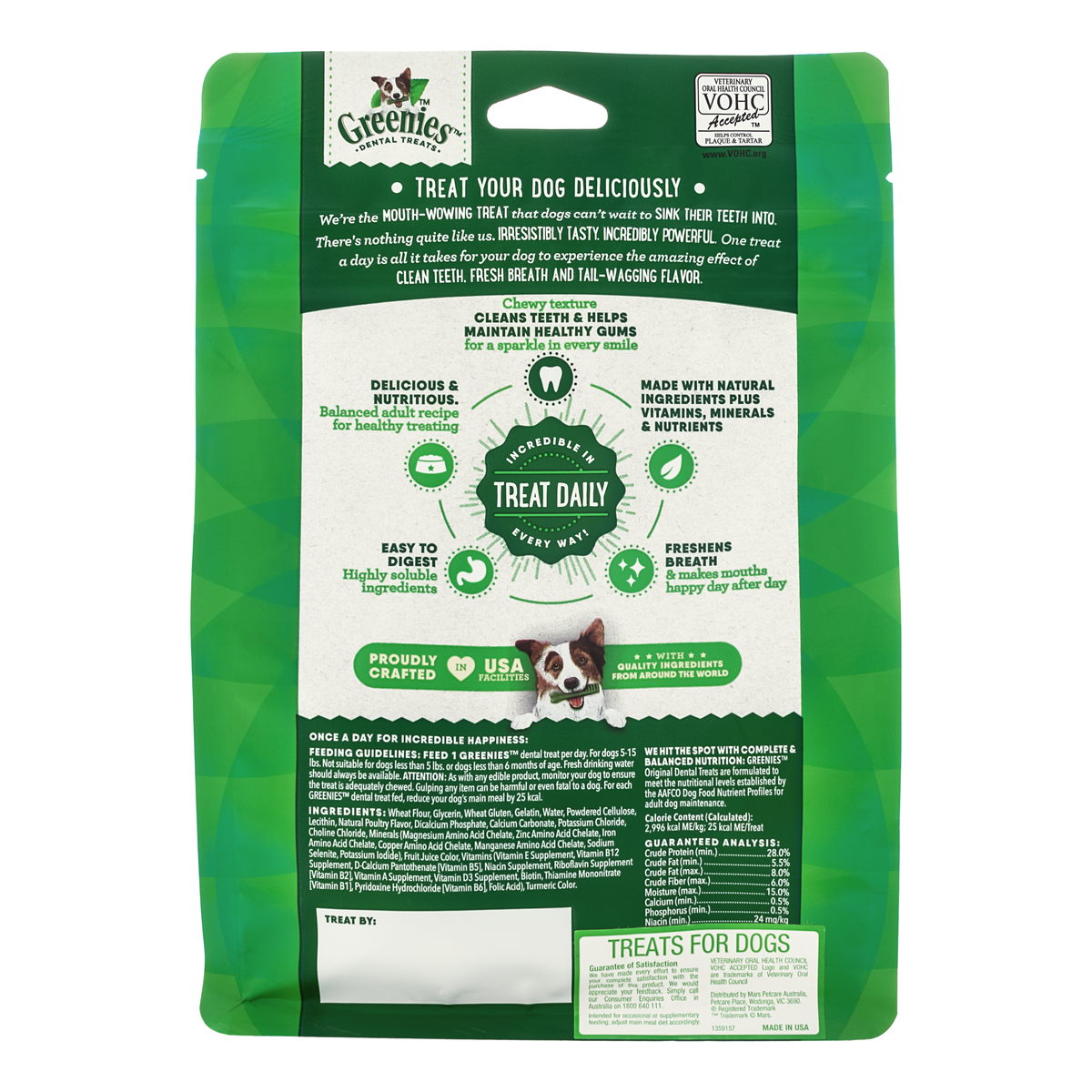 GREENIES Original Dental Chews Treat Pack Teenie 340g