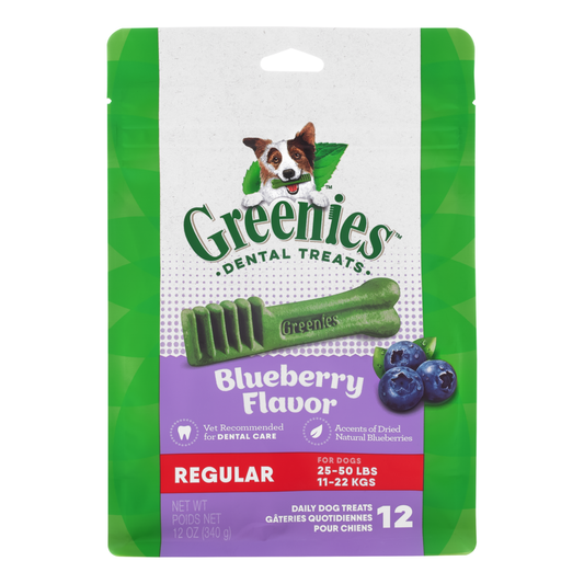 GREENIES Original Regular Blueberry Flavour Dental Chews 340g