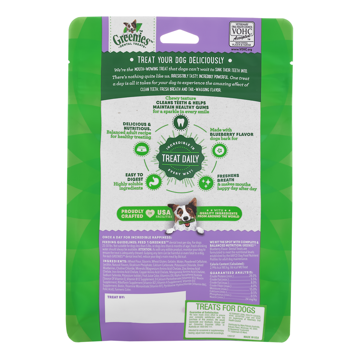 GREENIES Original Regular Blueberry Flavour Dental Chews 340g