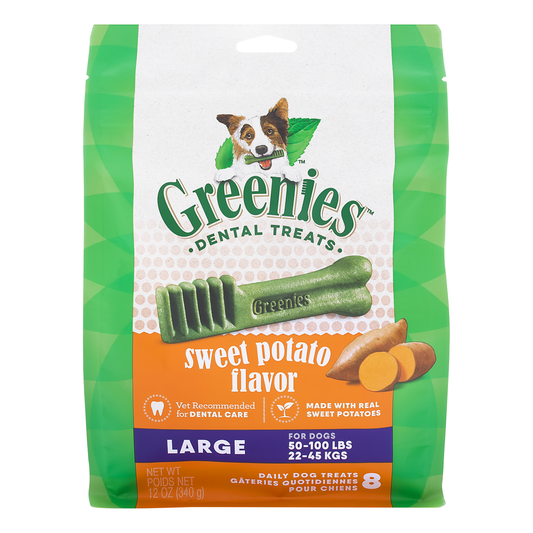 GREENIES Sweet Potato Large Dental Treats 340g