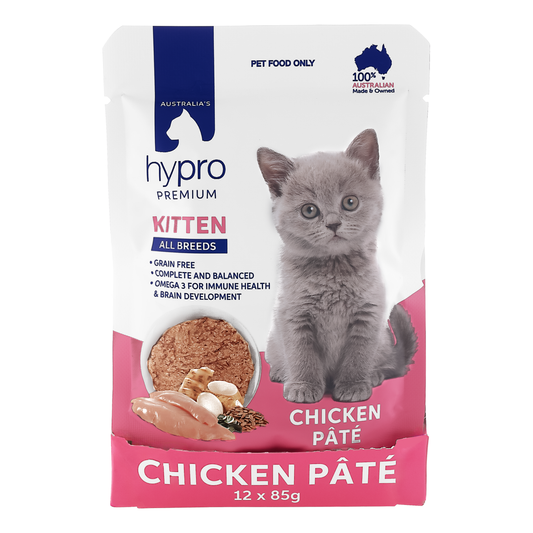 Hypro Premium Kitten Grain Free Chicken Pâté 85g (12pk)