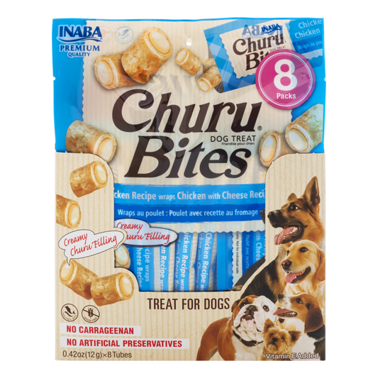 INABA Churu Bites Chicken Wraps with Cheese 96g (6pk)