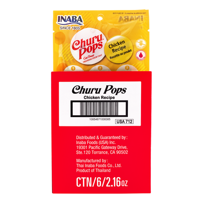 INABA Churu Pops Chicken 60g (6pk)