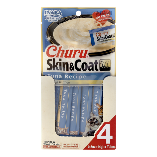 INABA Churu Puree Skin & Coat Tuna 56g (6pk)