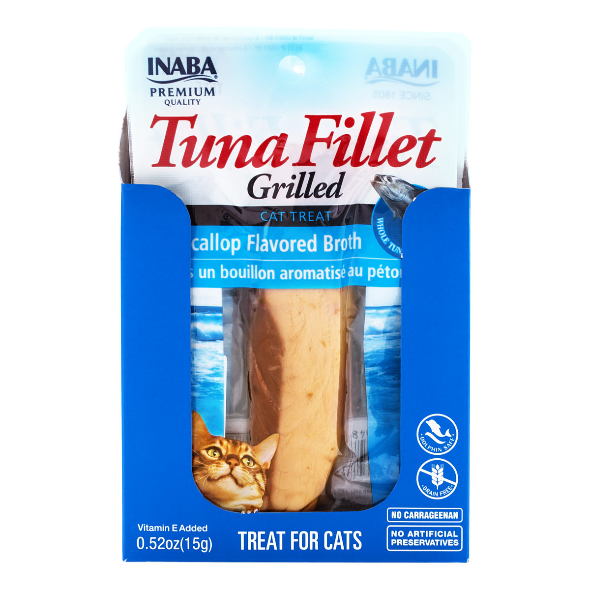 INABA Grilled Tuna Fillet in Scallop Broth 15g (6pk)