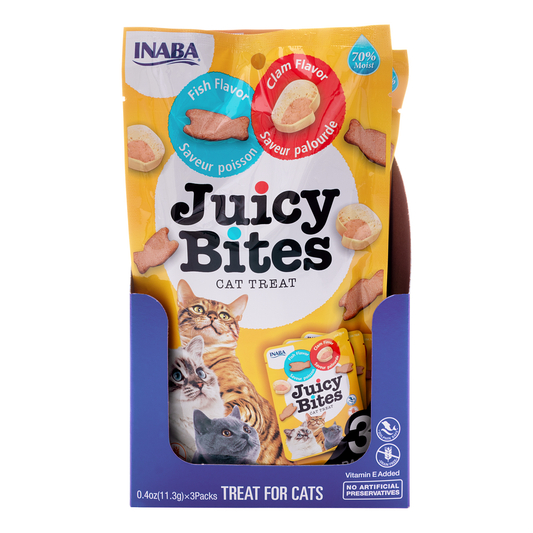 INABA Juicy Bites Fish & Clam 34g (6pk)