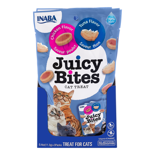 INABA Juicy Bites Tuna & Chicken 34g (6pk)