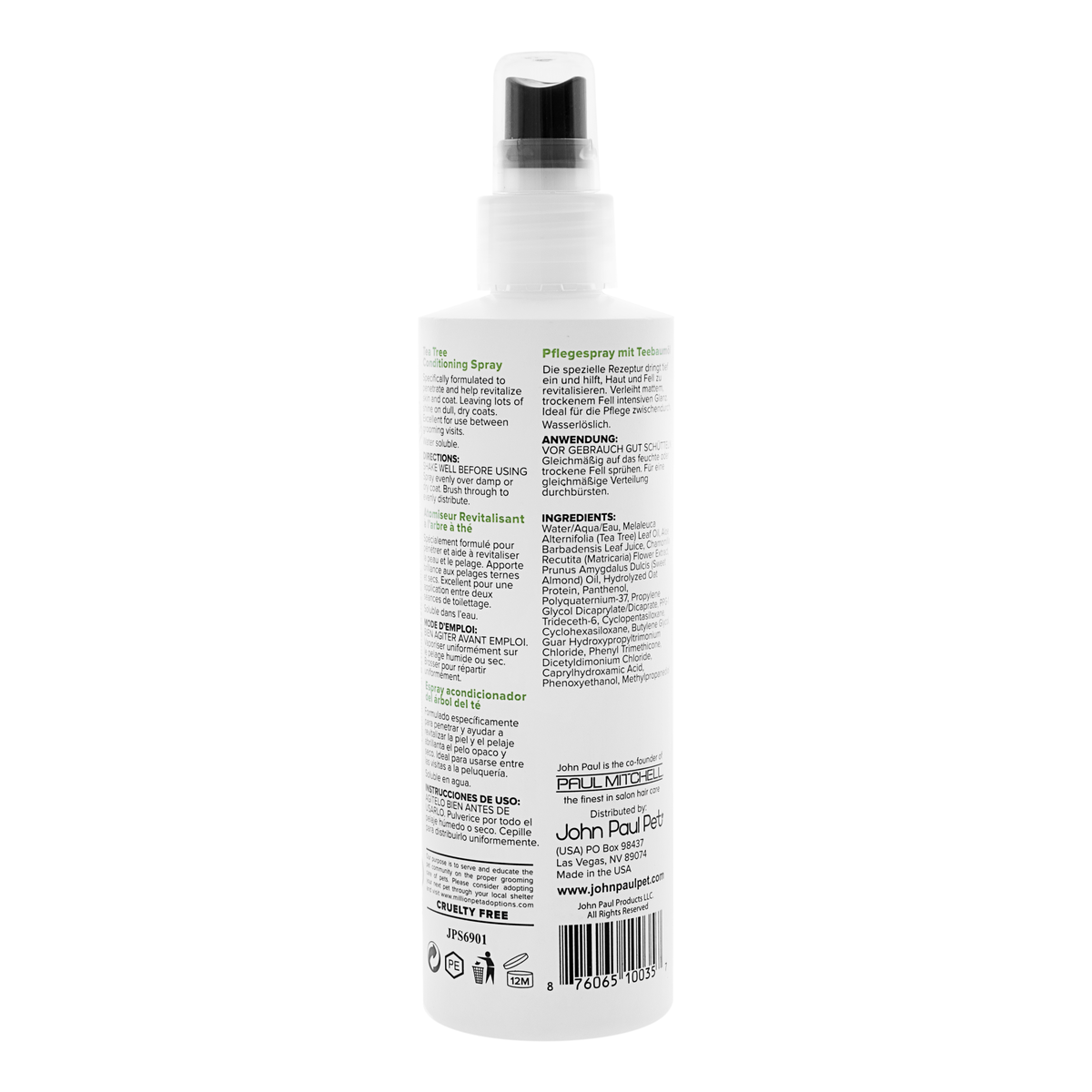 John Paul Pet Tea Tree Conditioning Spray 236ml