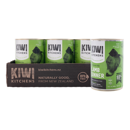 Kiwi Kitchens Lamb Dinner Dog 375g (9pk)