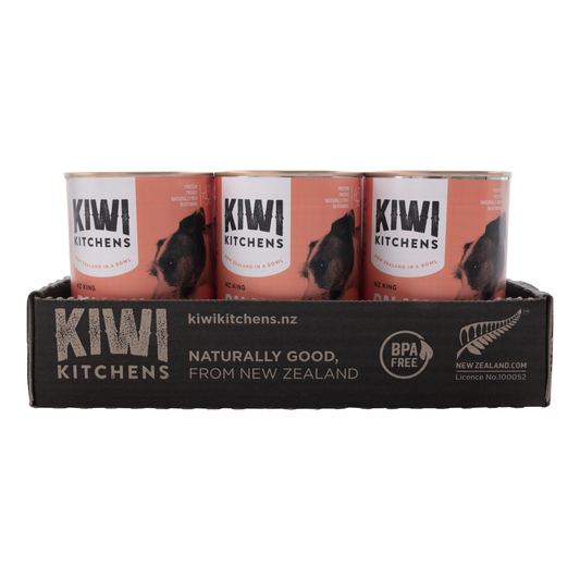 Kiwi Kitchens Air Dried Salmon Dog Dinner 375g (9pk)