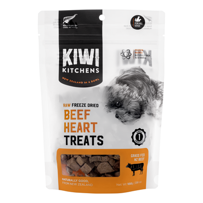 Kiwi Kitchens Freeze Dried Beef Heart Treats