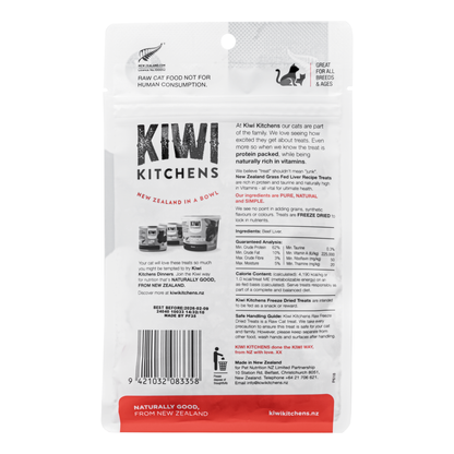 Kiwi Kitchens Freeze Dried Beef Liver Treats 30g