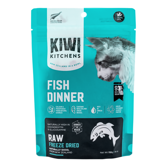 Kiwi Kitchens Freeze Dried Fish Cat Dinner