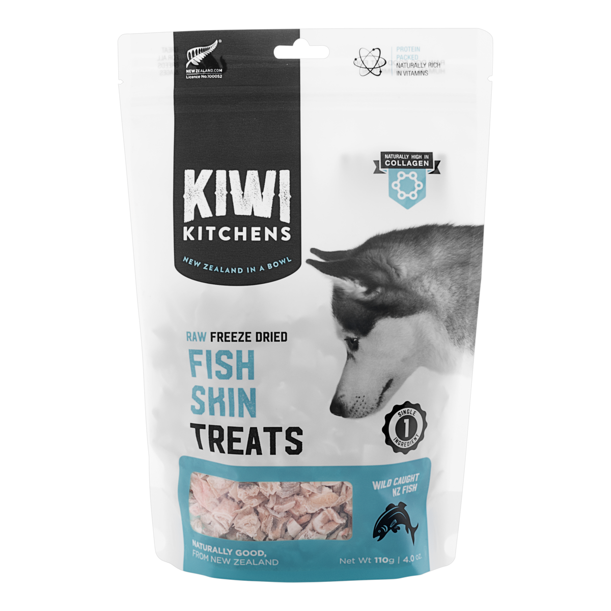 Kiwi Kitchens Freeze Dried Fish Skin Treats 110g