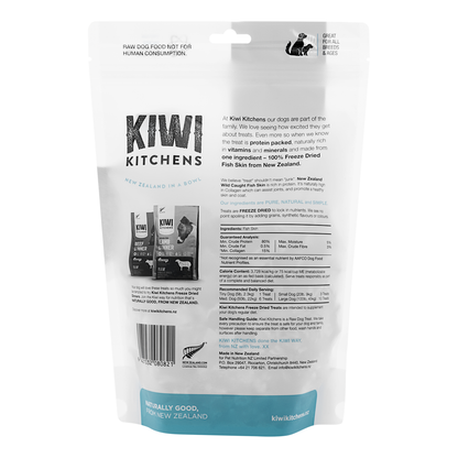 Kiwi Kitchens Freeze Dried Fish Skin Treats 110g