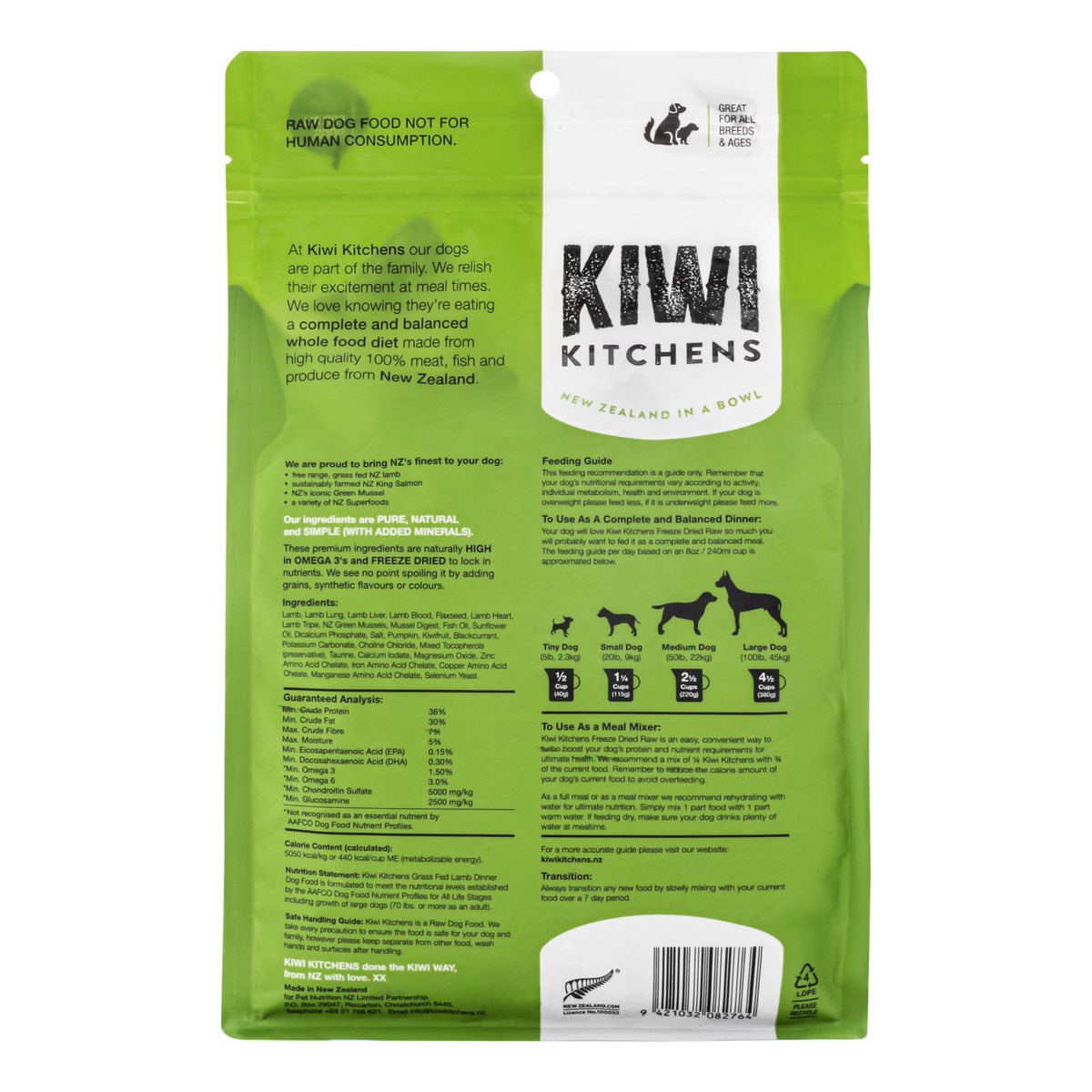 Kiwi Kitchens Freeze Dried Lamb Dinner