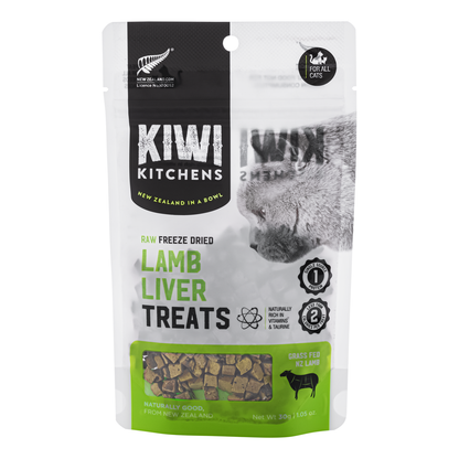 Kiwi Kitchens Freeze Dried Lamb Liver Treats