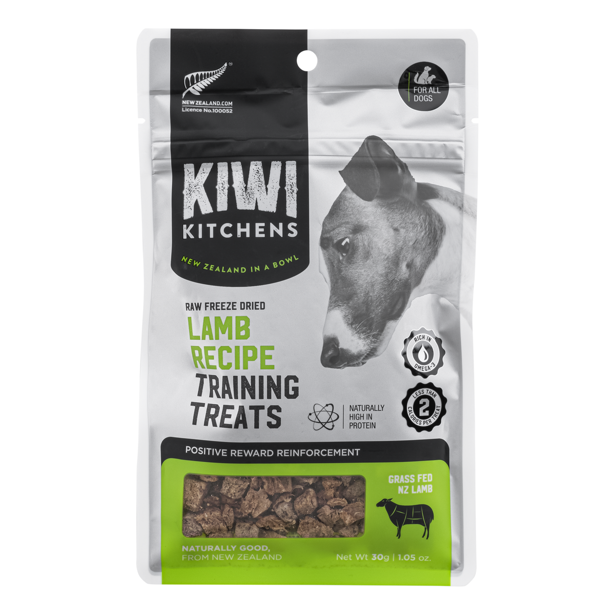 Kiwi Kitchens Freeze Dried Lamb Liver Training Treats 30g