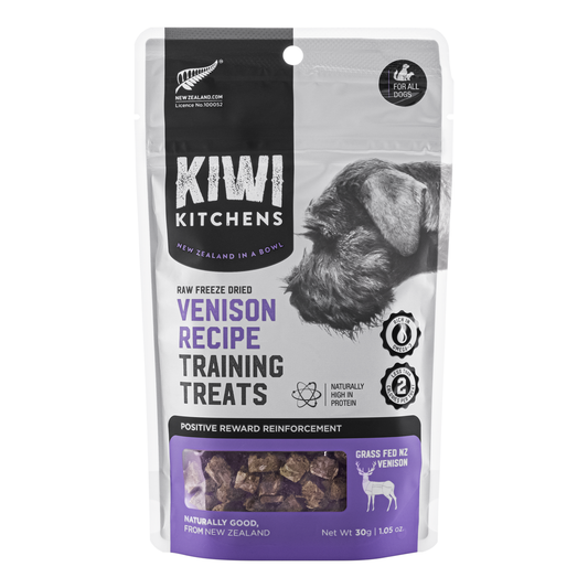 Kiwi Kitchens Freeze Dried Venison Training Treats 30g