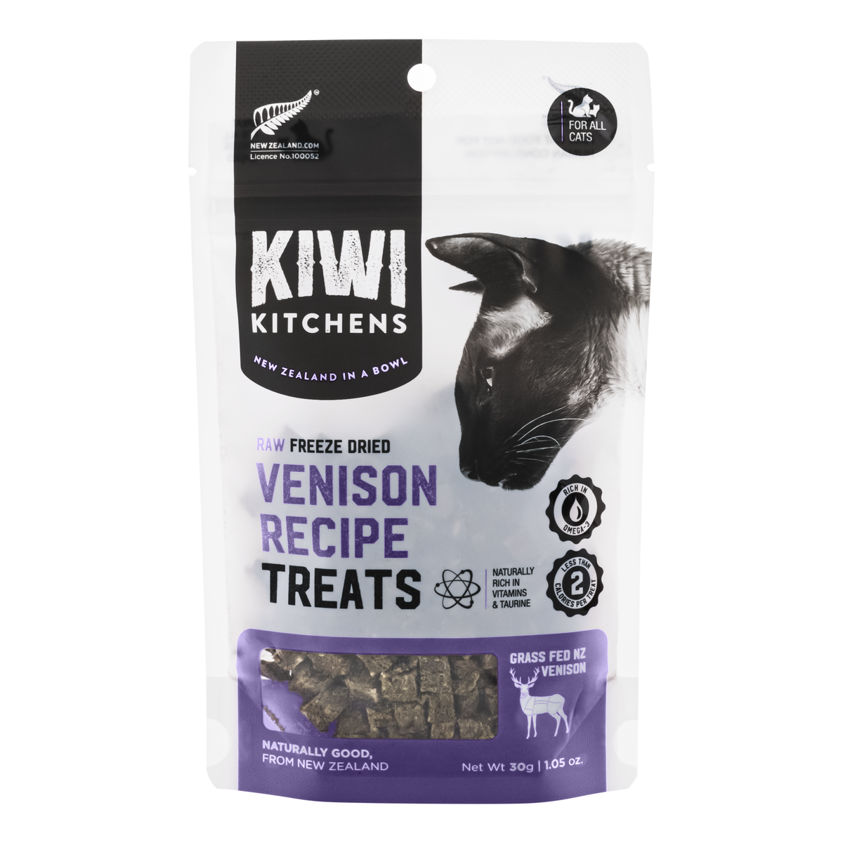 Kiwi Kitchens Freeze Dried Venison Treats 30g