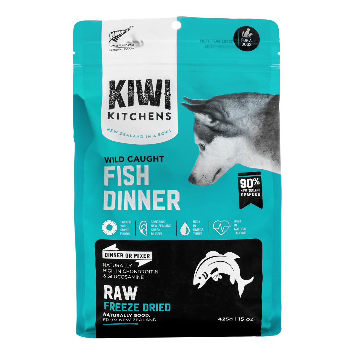 Kiwi Kitchens Freeze Dried White Fish Dinner 425g