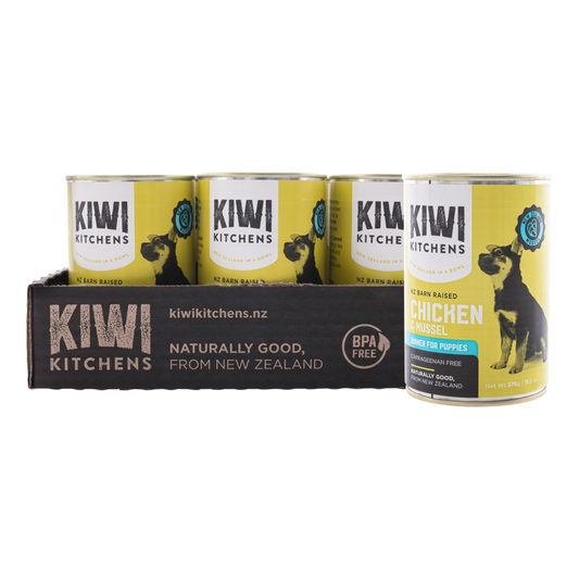 Kiwi Kitchens Puppy Chicken & Mussel 375g (9pk)