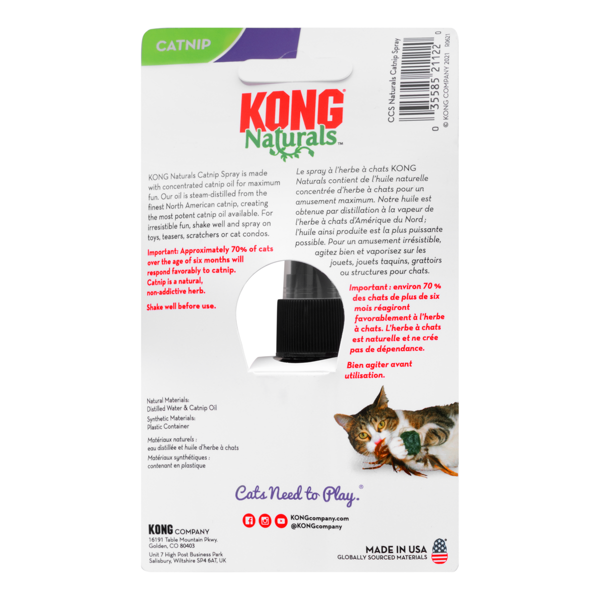 KONG Naturals Catnip Spray